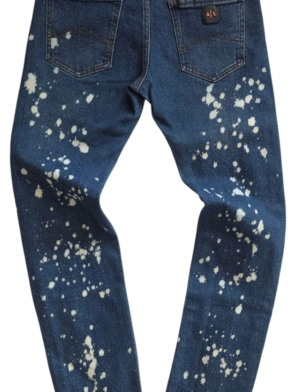 A|X Armani Exchange J13 Slim Fit Paint Splatter Bleach Distress Jeans Men Sz 29